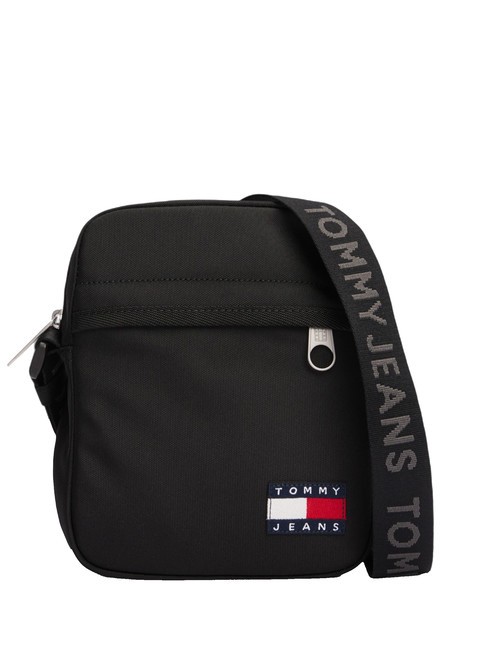 TOMMY HILFIGER TOMMY JEANS ESSENTIAL DAILY  Torba z poliestru poddanego recyklingowi czarny - Torby na ramię męskie