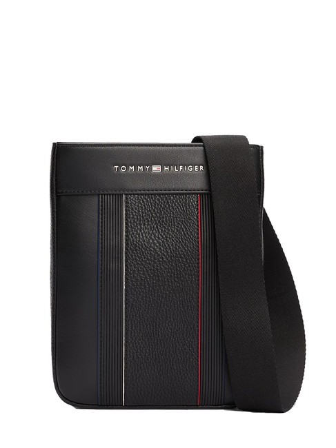 TOMMY HILFIGER TH FOUNDATION Torba płaska czarny - Torby na ramię męskie