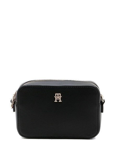 TOMMY HILFIGER TH SOFT LOGO Mała torba na ramię czarny - Torby damskie