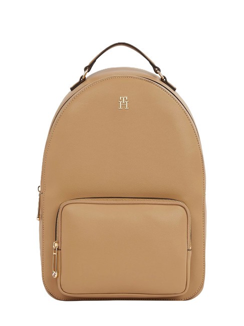 TOMMY HILFIGER TH SOFT LOGOTAPE Plecak płótno safari - Torby damskie
