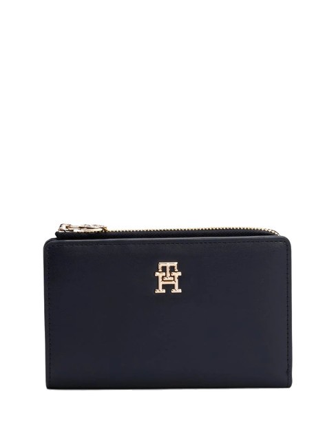 TOMMY HILFIGER TH DISTINCT Cienki portfel czarny - Portfele damskie