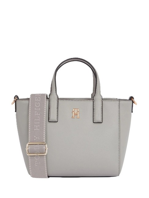 TOMMY HILFIGER TH SOFT LOGO Torebka z paskiem na ramię uniwersalny szary - Torby damskie