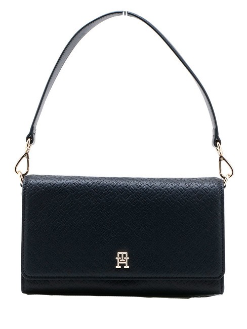 TOMMY HILFIGER TH ETERNITY Torba na ramię z paskiem na ramię kosmiczny niebieski - Torby damskie