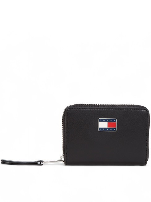 TOMMY HILFIGER TOMMY JEANS PILLOW Portmonetka zapinana na suwak czarny - Portfele damskie