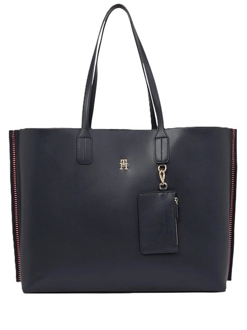 TOMMY HILFIGER TH DISTINCT Kupujący na ramieniu kosmiczna niebieska korporacja - Torby damskie