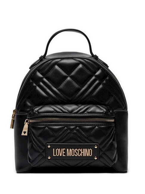 LOVE MOSCHINO QUILTED Plecak z kieszenią Czarny - Torby damskie