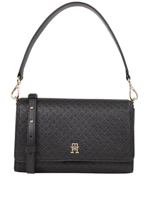 TOMMY HILFIGER TH ETERNITY Torba na ramię z paskiem na ramię czarny - Torby damskie