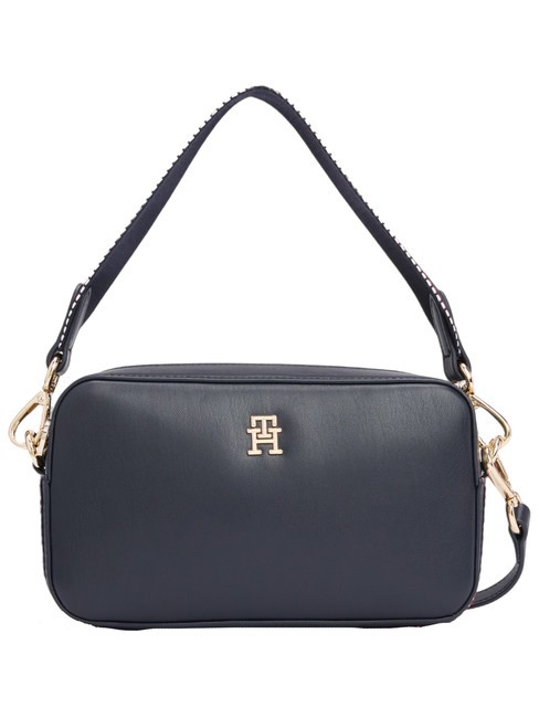 TOMMY HILFIGER TH DISTINCT Mała torebka z paskiem na ramię kosmiczna niebieska korporacja - Torby damskie