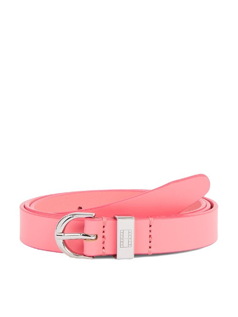 TOMMY HILFIGER TOMMY JEANS Heritage Oval Pasek skórzany elegancki różowy - Paski