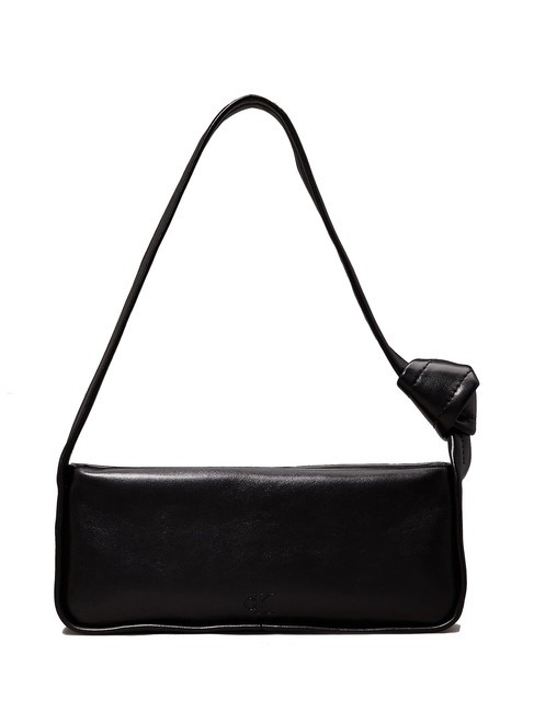 CALVIN KLEIN KNOTTED Torba na ramię Czarny PVH - Portfele damskie