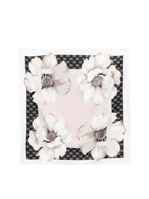 LIUJO MAXI FLOWER Szalik CZARNY - Szaliki