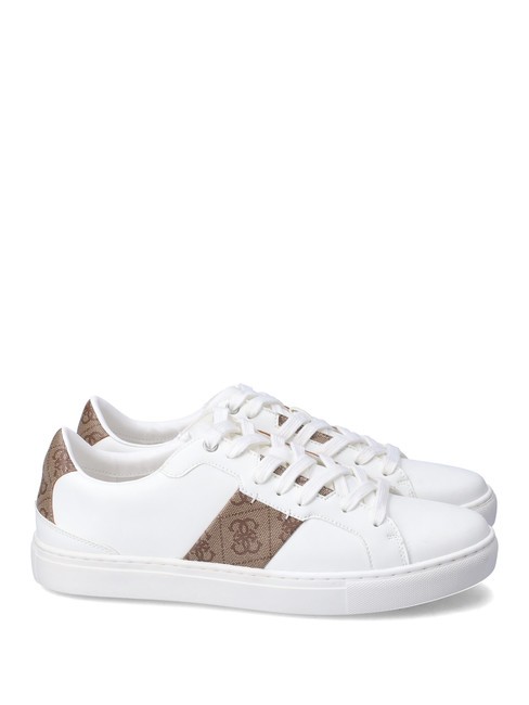 GUESS TODI  Adidasy biały beżowy brązowy - Buty męskie