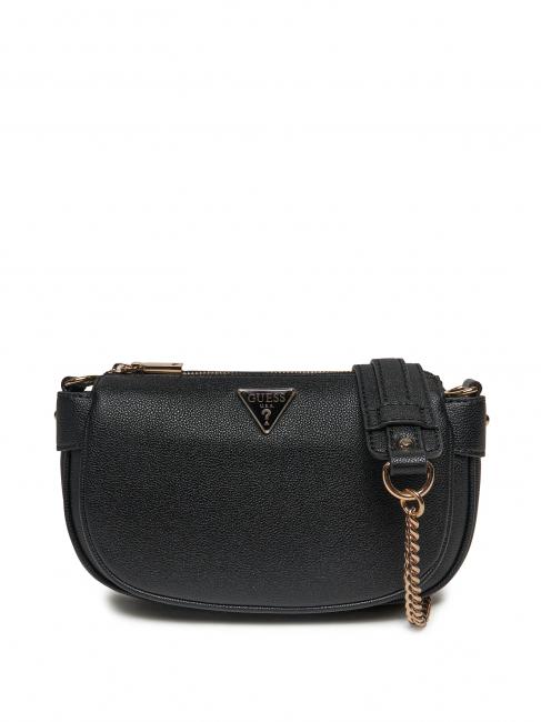 GUESS FEDORA Torba na ramię CZARNY - Torby damskie