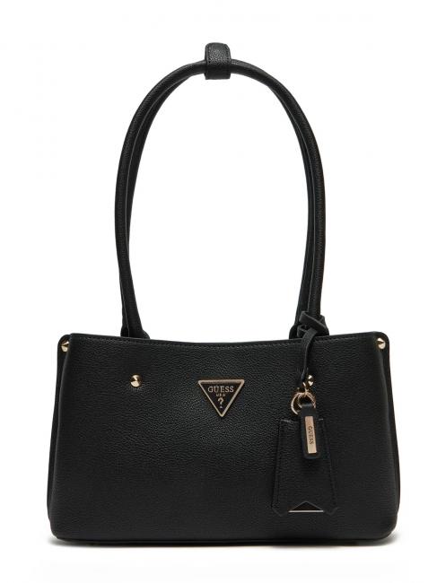 GUESS MERIDIAN Torba na ramię CZARNY - Torby damskie