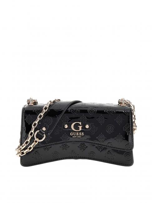 GUESS GERTY Torba Convertible Glossy CZARNY - Torby damskie