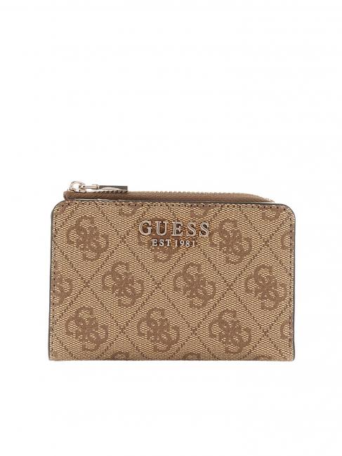 GUESS LAUREL 4G Posiadacz karty LOGO MLEKA - Portfele damskie