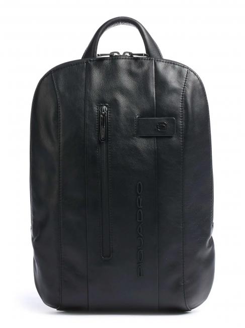 PIQUADRO URBAN Plecak na laptopa 14", skóra Czarny - Plecaki na laptopa do pracy