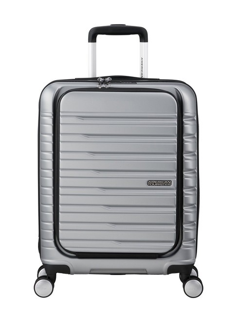 AMERICAN TOURISTER FLASHLINE Wózek kabinowy z kieszenią na laptopa 15,6" niebo srebrne - Bagaż podręczny