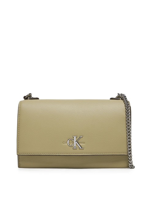 CALVIN KLEIN MINIMAL MONOGRAM  Mała torebka na ramię / torba crossbody porcelana - Torby damskie