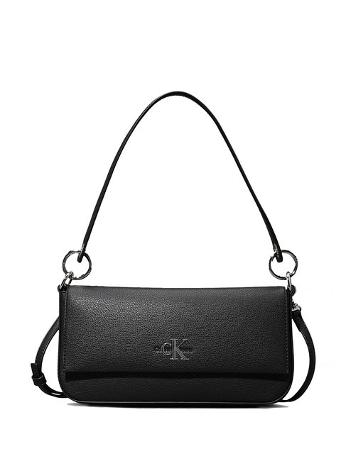 CALVIN KLEIN MINIMAL MONOGRAM Torba na ramię z paskiem na ramię Czarny PVH - Torby damskie