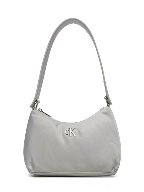 CALVIN KLEIN SLEEK NYLON Torba na ramię miraż szary - Torby damskie