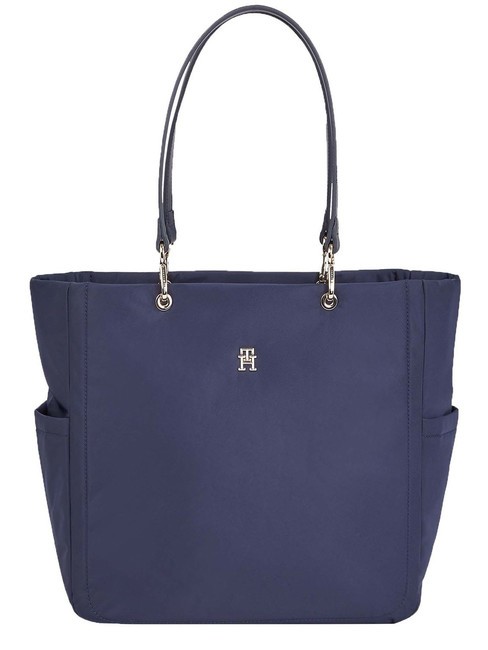 TOMMY HILFIGER TH SPRING Torba na zakupy kosmiczny niebieski - Torby damskie