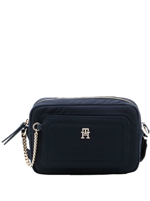 TOMMY HILFIGER TH SPRING Miniaturowa torba na aparat na ramię kosmiczny niebieski - Torby damskie