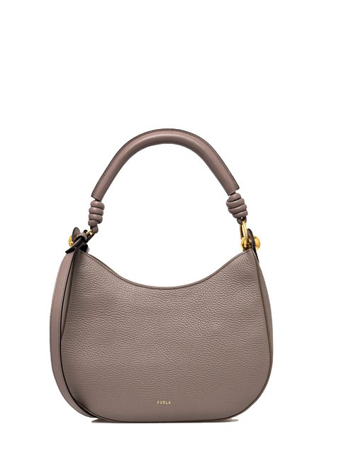 FURLA SFERA Torba na ramię z paskiem na ramię szary stiuk - Torby damskie