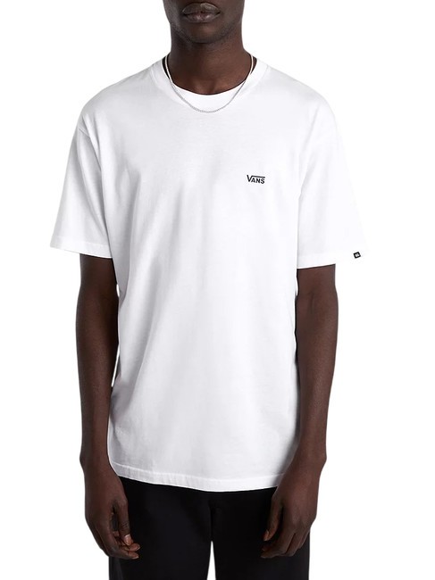 VANS LEFT CHEST LOGO  Koszulka bawełniana biały/czarny - Koszulki męskie