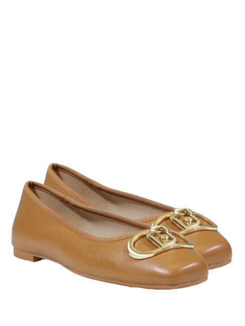 LIUJO DAFNE 04 Baleriny skórzane nakrętka - Buty damskie