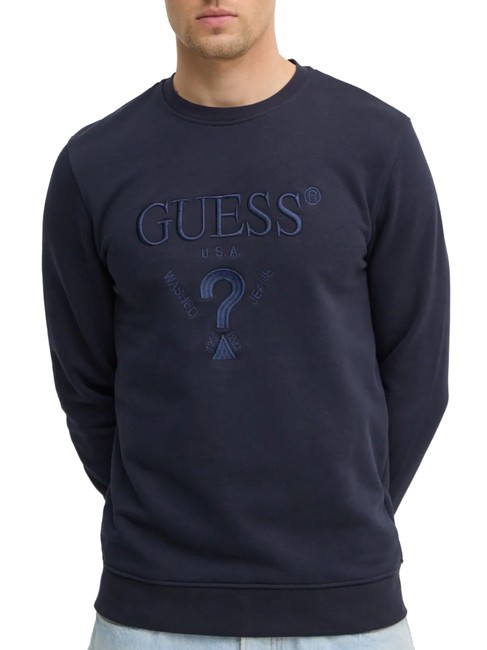 GUESS BEAU Bluza z okrągłym dekoltem inteligentnyniebieski - Bluzy męskie
