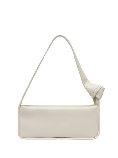 CALVIN KLEIN KNOTTED Torba na ramię tofu - Portfele damskie