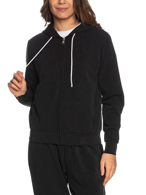 COLMAR GIRLY Bluza z kapturem zapinana na suwak czarny - Bluzy damskie