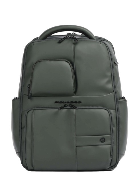 PIQUADRO WOLLEM Plecak na laptopa 14"/iPada 12,9" ZIELONY - Plecaki na laptopa do pracy