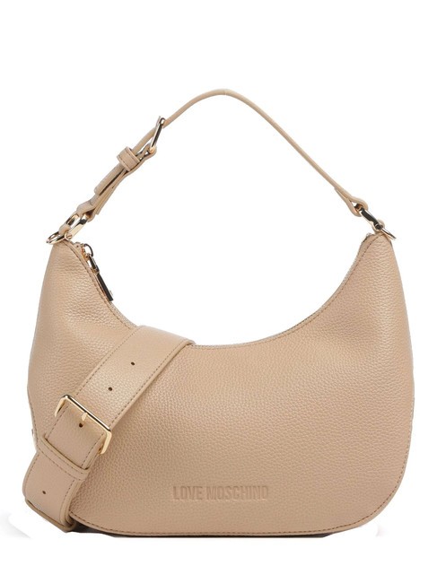 LOVE MOSCHINO SMOOTH  Torba na ramię z paskiem na ramię piasek - Torby damskie