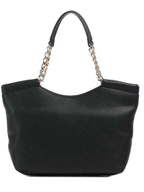 LOVE MOSCHINO CHAIN Torba zakupowa Czarny - Torby damskie