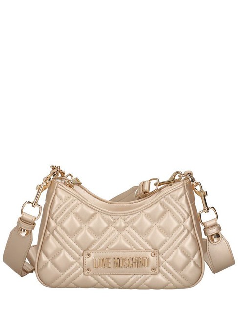 LOVE MOSCHINO QUILTED LM Torba na ramię złoto - Torby damskie