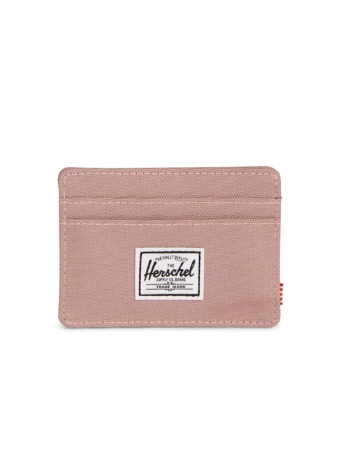 HERSCHEL CHARLIE RFID Płaski uchwyt na karty RÓŻA JESIONOWA - Portfele męskie