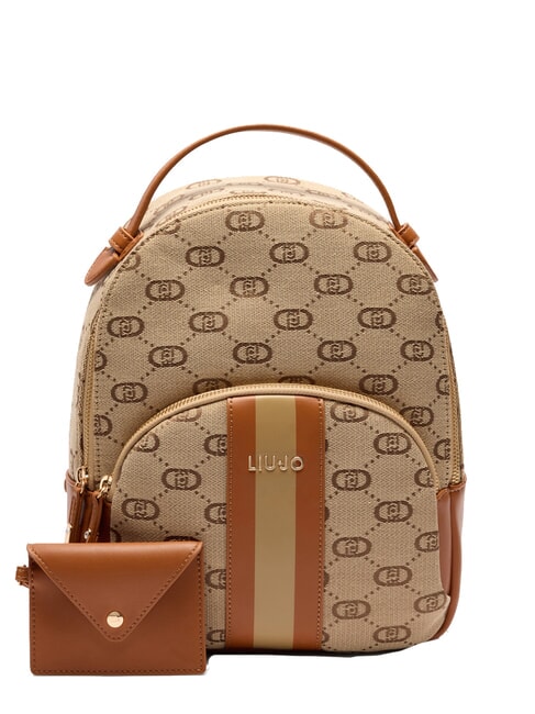 LIUJO MANHATTAN Logo Plecak damski naturalny - Torby damskie