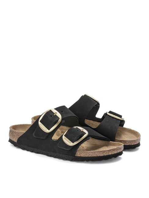 BIRKENSTOCK ARIZONA BIG BUCKLE Sandały ze skóry nubukowej czarny - Buty damskie