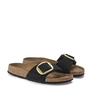 BIRKENSTOCK MADRID BIG BUCKLE Kapcie ze sk&oacute;ry nubukowej - Buty damskie