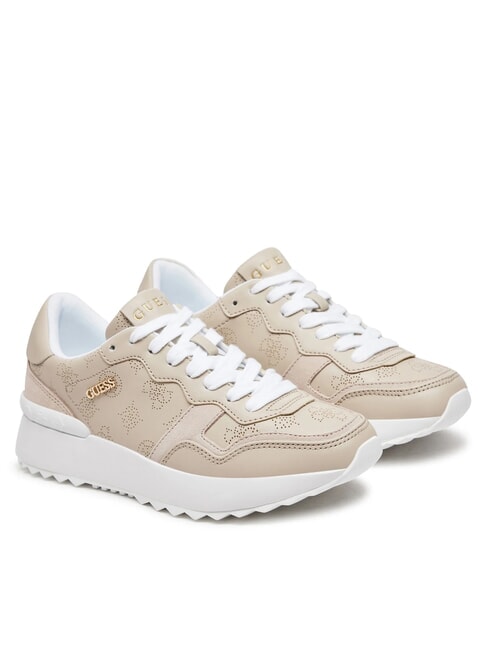 GUESS VINSA3 Adidasy BEŻOWY - Buty damskie