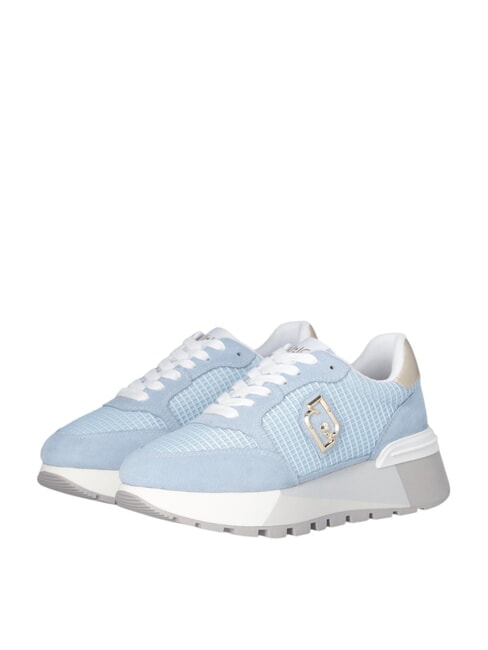 LIUJO AMAZING 25 Buty sportowe zamszowe i siateczkowe porto/jasnozłoty - Buty damskie