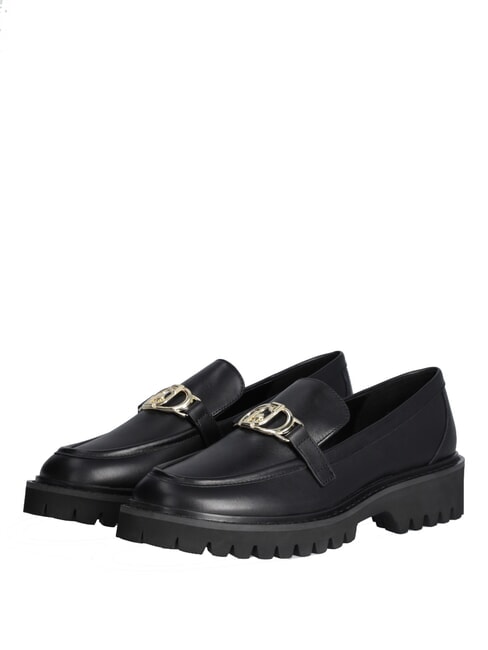 LIUJO CORA 01  Mokasyny skórzane czarny - Buty damskie