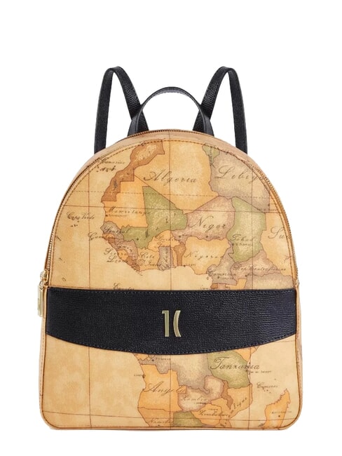 ALVIERO MARTINI PRIMA CLASSE HERITAGE GEO Plecak z dwiema komorami Czarny - Torby damskie
