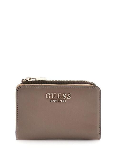 GUESS LAUREL  Portfel damski ciemny szary - Portfele damskie