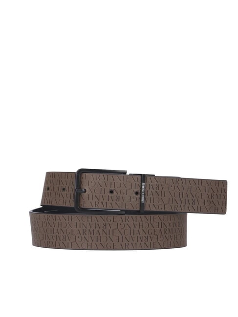 ARMANI EXCHANGE CINTURA IN PELLE Dwustronny granatowy/czarny oliwkowy - Paski