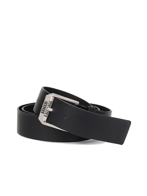 ARMANI EXCHANGE A|X Pasek skórzany, skracany Czarny - Paski