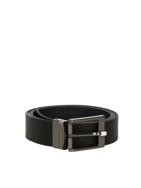 ARMANI EXCHANGE A|X DOUBLE Pasek odwracalny czarny/granatowy - Paski