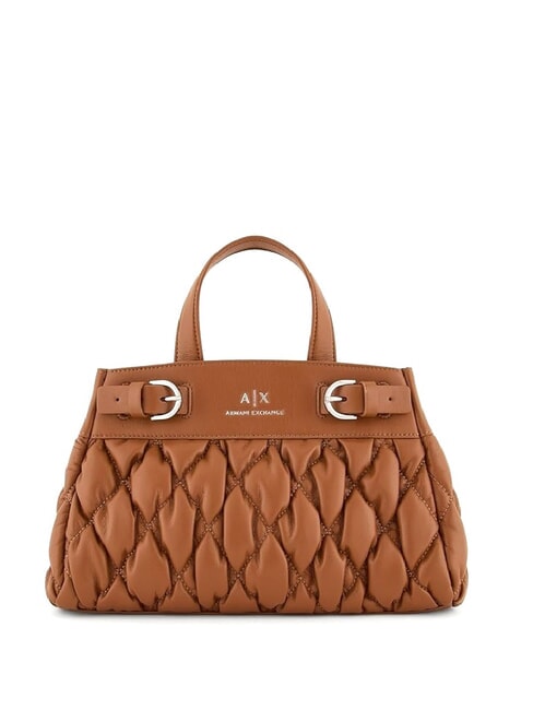 ARMANI EXCHANGE A|X PUFFY Torebka z paskiem na ramię whisky - Torby damskie